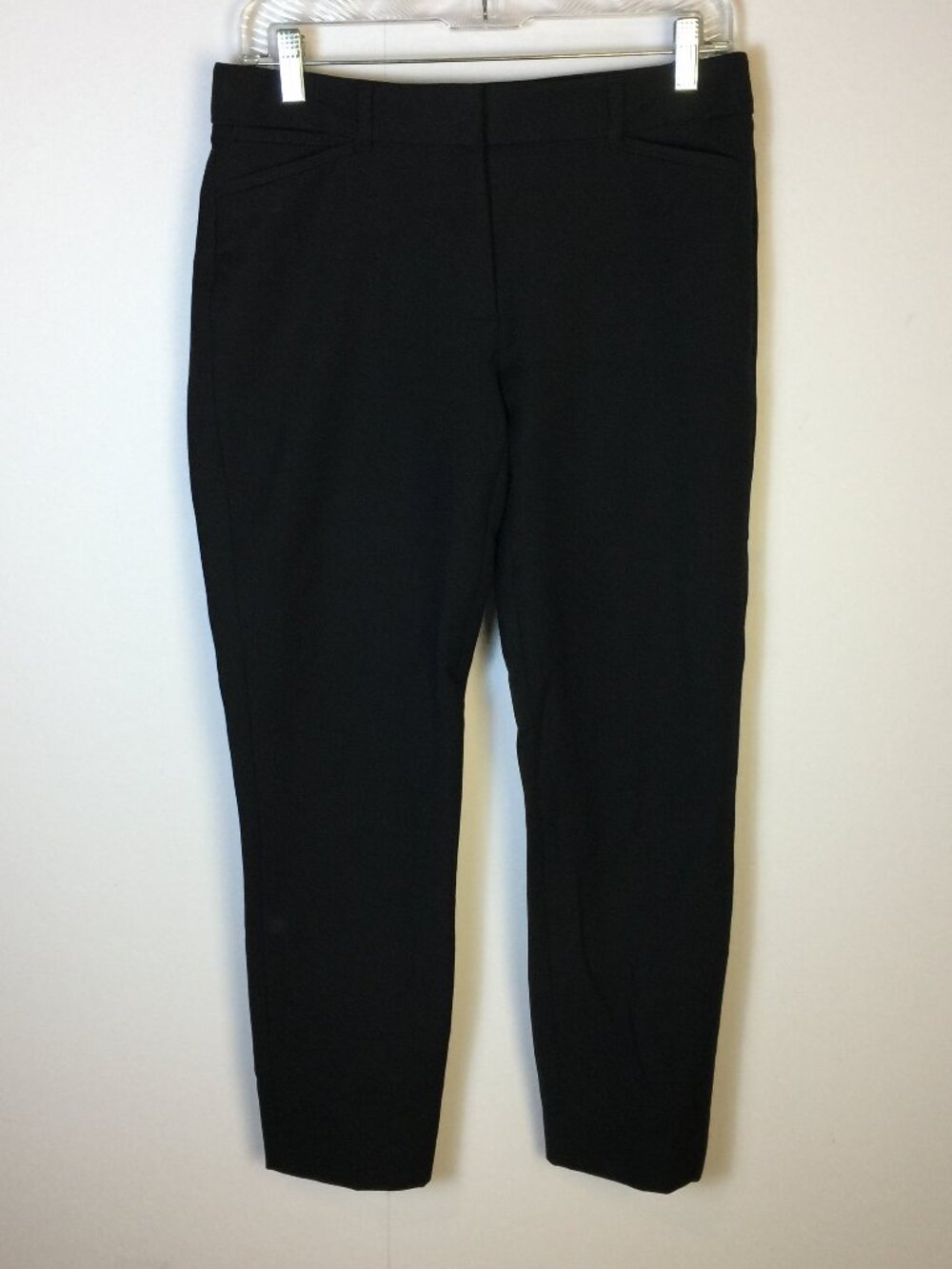 White House Black Market The Slim Ankle Dress Pants Size 4 Womans Black Mid Rise